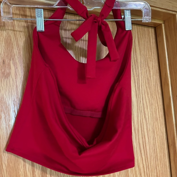 Red Halter Top - Hollister Size M - Picture 3 of 4